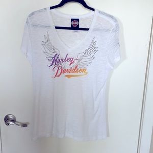 Harley Davidson Burnout tee shirt.